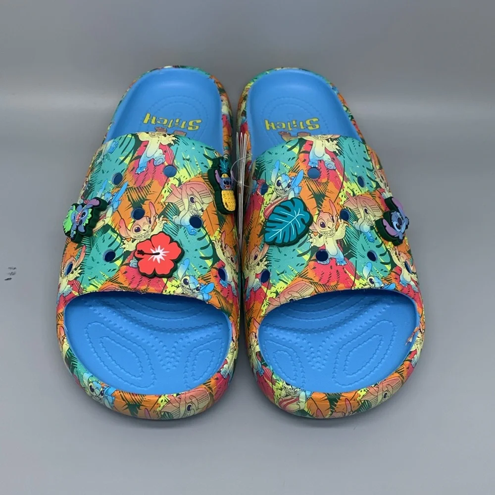 Crocs Classic Disney Stitch Slide V2 Sandals‎ Men's Sz 11 NWT